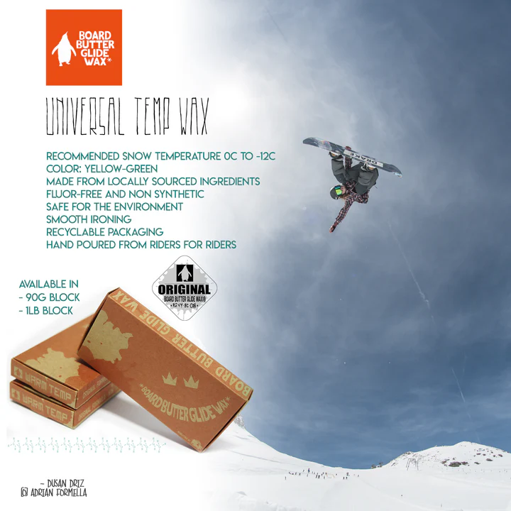 Board Butter Glide Wax - 90g - Universal Temp <br> <h3 style="color: red;">Made in Revelstoke</h3> - Image 2