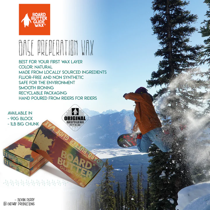 Board Butter Glide Wax - 90g - Preparation Wax -- Made in Revelstoke - Image 2